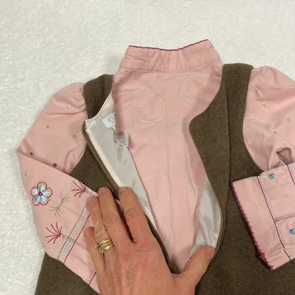 Deux par deux wool blend jumper and embroidered top size 3 - Picture 6 of 11